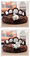 Acogedora y cómoda cama de perro con forma de pata para su amigo peludo esponjosa cama de perro estera del gato para dormir caliente espesado - details 9