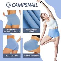 Ropa ajustada de cintura alta para mujer, moda de verano 2025, ropa deportiva para gimnasio, pantalones cortos para correr, pantalones cortos de entrenamiento ajustados a prueba de costuras para Yoga - details 7