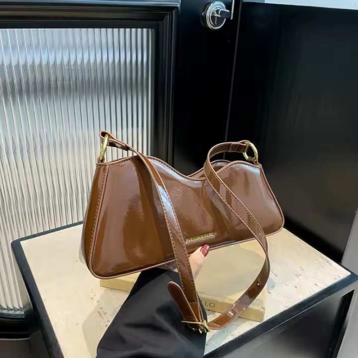 Bolso de hombro versátil retro premium para mujer estilo dumpling - 1
