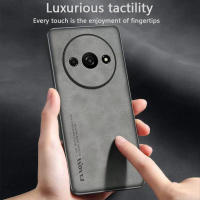 Teléfono empresarial de cuero retro para Xiaomi Redmi A3, A3X, funda protectora a prueba de golpes para prevención de caídas - details 1