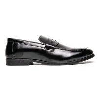 2025 Zapatos de vestir informales formales de negocios minimalistas de estilo británico para hombres Oxfords de cuero con punta afilada y versátiles suaves - details 11