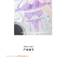 HERA Fashion Nuevo conjunto de sujetador de lencería sexy dulce rosa bordado - details 8