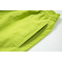 Colaboración de Stussy, pantalones deportivos informales de baloncesto para hombre con logotipo clásico impreso de cinco pulgadas, pantalones cortos tejidos de hip-hop de playa de secado rápido para parejas - details 9