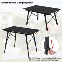Mesa de camping, mesa plegable de aluminio con bolsa de transporte, altura ajustable - details 17