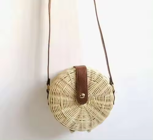Bolsos al aire libre personalizados portátiles de las mujeres de la playa de Crossbody de la mano de la honda de los artículos vendedores calientes con la correa de hombro de la PU - 1