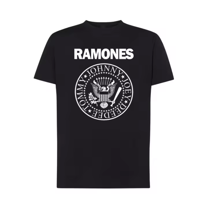 Camiseta Ramones - Logo - Banda compuesta por los hermanos Ramone - Música Punk - años 70 - Unisex algodón premium - 1