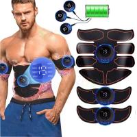 Masajeador de carga USB 8 para cintura, entrenamiento de músculos abdominales, masaje adelgazante y parches Fiess - details 3