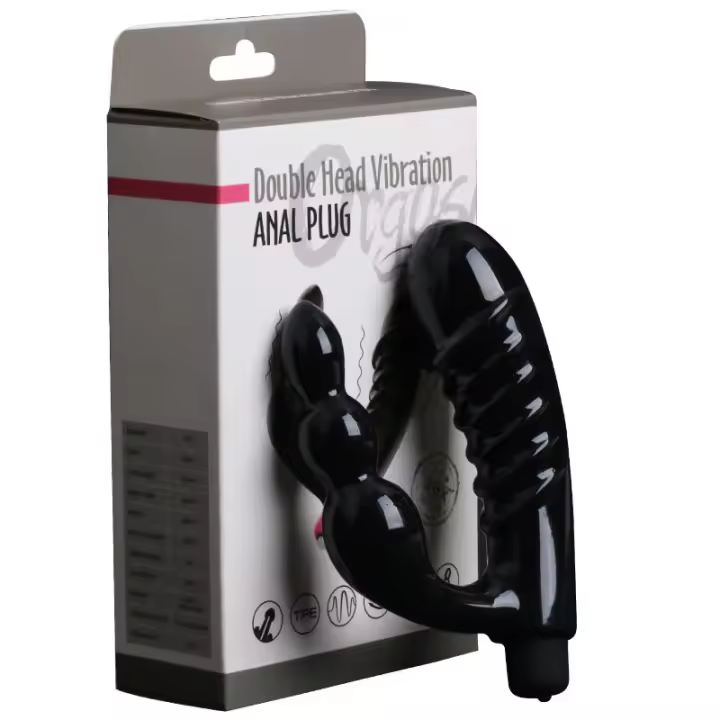 Tapón Anal vibrador para hombres, masajeador de próstata, cuentas anales suaves, tapón Anal, Juguetes sexuales para adultos eróticos - 1