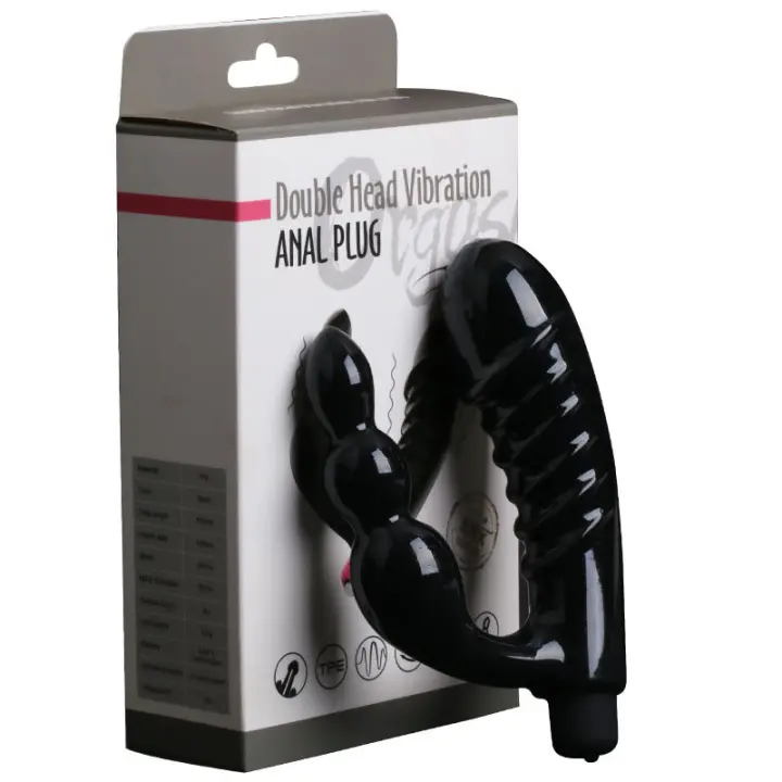 Tapón Anal vibrador para hombres, masajeador de próstata, cuentas anales suaves, tapón Anal, Juguetes sexuales para adultos eróticos - 1
