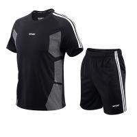 Traje de manga corta de secado rápido para hombre, ropa de fitness deportiva para correr al aire libre, LT318 - details 5