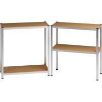 Estanterías metálicas de almacenamiento 160x90x40cm 700kg 4 estantes MDF organizador taller - details 8