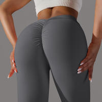 Pantalones de yoga con espalda en V para mujer, leggings sexys para entrenamiento Fiess, gimnasio, correr, cintura alta - details 30
