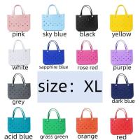 EVASTORE gran Capacidad Boggs Bolso de playa Verano EVA cesta de playa Mujeres Picnic Tote Bolsas Agujeros Impermeable Bolso Bolsa de Compras 240515 - details 6