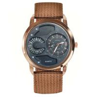 Reloj de Pulsera de Cuarzo Automático Estilo Casual de Moda para Hombres Correa de Nylon Negro - details 16