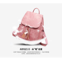 Mochila para mujer color caramelo, bolso nuevo de gran capacidad, bolso de moda, mochila con flecos. - details 10