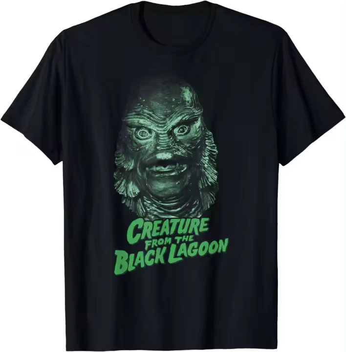Camiseta Universal con retrato de monstruos, criatura de la laguna Negra - 1