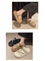Sandalias de plataforma con suela gruesa para mujer para uso al aire libre en verano 2025, nuevas sandalias de suela blanda bidireccional. - details 1