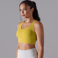 Hamidou-Sujetador de Yoga con espalda cruzada para mujer, ropa interior deportiva absorbente de golpes, correas de hombro cruzadas, Top corto de Fitness, deportes a prueba de golpes - details 38