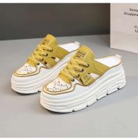 Zapatos transpirables de verano 2024, sandalias de mujer informales y a la moda con suela gruesa y suela gruesa de tela interior de gran tamaño - details 10