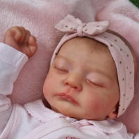 Muñeca de simulación de bebé reborn, cuerpo de tela, 19 pulgadas - details 3