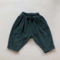 Ropa para niños otoño nuevo estilo bebé pana gruesa cintura elástica versión coreana pantalones de zanahoria de color sólido - details 3