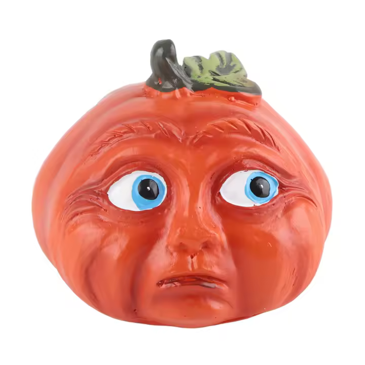 Adornos de calabaza de resina de calabaza de Halloween con expresiones realistas para decoración de Halloween - 1