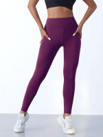 Pantalones Deportivos Casuales de Cintura Alta Cinturón Elástico de 4 Vías para Mujeres - details 13