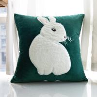 Funda de almohada bordada para sofá, cubierta decorativa con respaldo de flores, estilo nórdico, 1 unidad - details 1