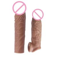 Juguetes sexuales reutilizables para hombres, Juguetes sexuales de tiempo para hombres, condones de silicona de castidad, funda de anillo de extensión - details 3