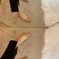 Nuevos zapatos de abuela de cuero suave con tacón bajo y punta estrecha de primavera - details 4