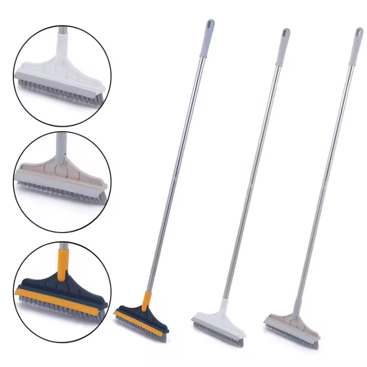 Cepillo de limpieza para pisos 2 en 1 con cepillo de lavado de ventanas herramienta de limpieza para el hogar conveniencia para la limpieza de la casa - 1
