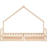 Estructura de Cama Infantil con cajones Madera de Pino 80x160cm - details 83
