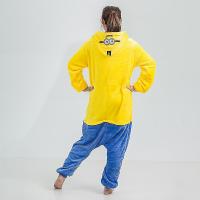 Pijama de Una Pieza de Minions de Dibujos Animados Disfraz de Juego de Rol Unisex para Adultos y Niños Pijama de Animal de Franela - details 3