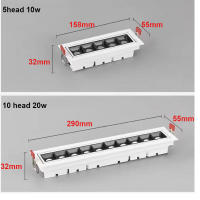Luces de Cielo LED COB Downlights de Aluminio para Interiores de Sala de Estar Voltaje de 90-260V - details 0