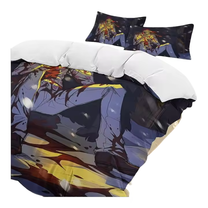 Juego de Ropa de Cama Ligera de Donquixote Rosinante Funda de Edredón, Fundas de Almohadas de Dibujos Animados, Comodidad en 3 Piezas - 1