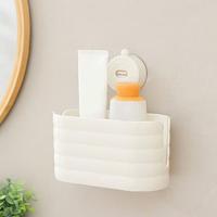 Organizador de toallas para la cara con ventosa de plástico, caja de almacenamiento de toallitas extraíble para ahorrar espacio, montada en la pared con fregona de mano - details 10