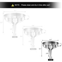 Cuchara Walfos de acero inoxidable 3 piezas con filtros desmontables y cepillo de limpieza ideal para transferir líquidos aceites jams ingredientes secos y polvo utensilio de cocina especializado - details 10