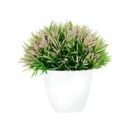 Plantas artificiales en maceta, bonsái verde, árbol pequeño, plantas de hierba, adorno en maceta, flores falsas para decoración del jardín del hogar, fiesta de boda - details 9
