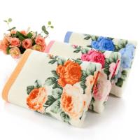 Toalla con estampado de flores para bebé, paño de baño suave y absorbente, de algodón, para ducha y cara, 74x34cm - details 8