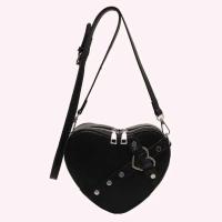 Bolso de hombro vintage Y2K con cadena pequeña para mujer, bolso en forma de corazón, bolso gótico grueso - details 18