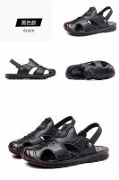 Verano nuevas sandalias de cuero de los hombres de cuero de doble propósito hecho a mano bolsa cabeza sandalias de los hombres antideslizante zapatos de playa de suela suave sandalias marea - details 17