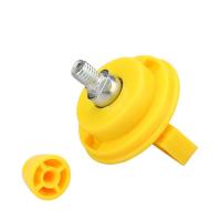 Rodamiento de rueda de correr para hámster, accesorio de plástico/acero inoxidable, naranja, silencioso, fácil de instalar - details 7