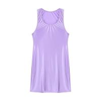 Mini calcetines sin mangas de color sólido con aceite brillante para mujer, vestido corto cansado, vestido elástico con cuello en U para fiesta - details 30