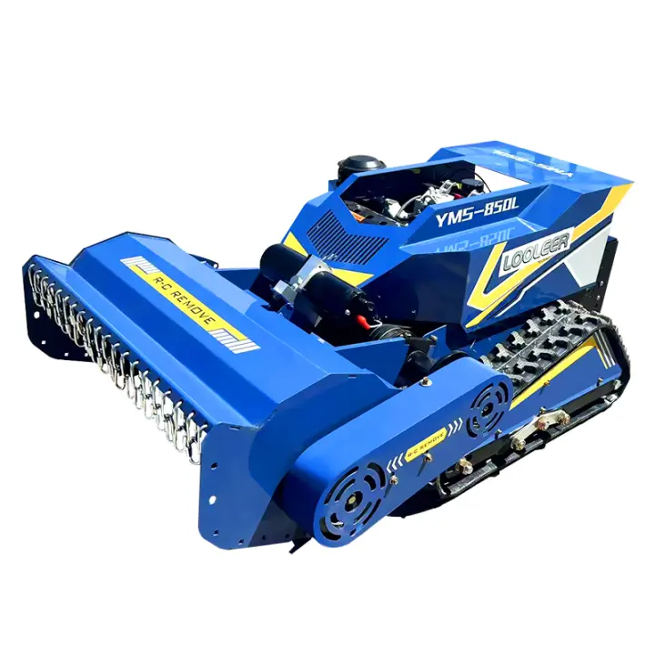 Desbrozadora azul control inalámbrico hogar jardín desbroce huerto uso pista control remoto cortacésped soporte personalización - 1