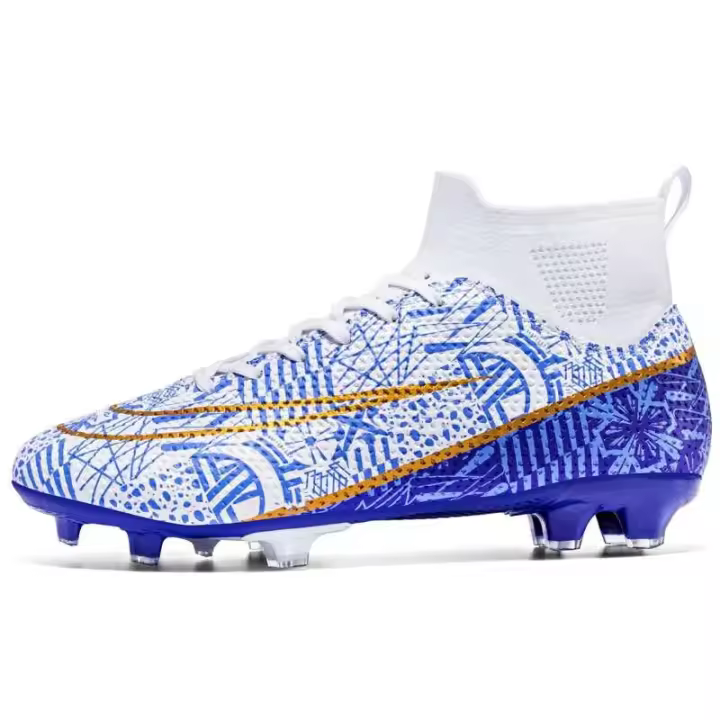 Gran oferta de zapatos de fútbol para hombre, tacos deportivos de césped de gran tamaño con forro de cuero genuino para todas las estaciones, para verano, invierno, primavera y otoño - 1