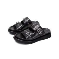 Chanclas decorativas con hebilla, zapatos Wanita, sandalias planas de verano al aire libre, zapatillas de mujer 2024 - details 6