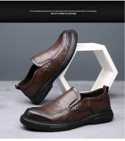 Nuevos zapatos de cuero para hombres, calzado informal, transpirable, de negocios, con pedal - details 23