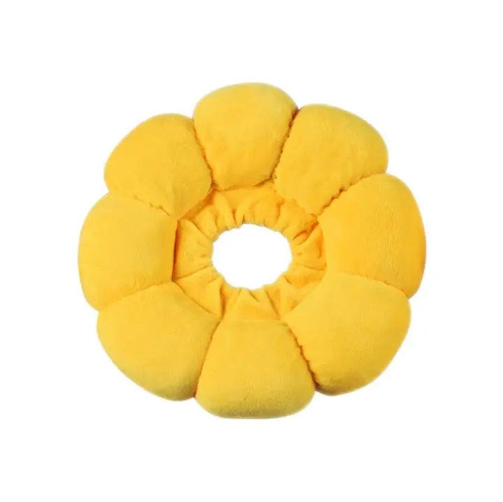 Collar de Esterilización de Gato y Perro en Forma de Flor Amarilla Material Suave, Diseño Circular, No Es Fácil de Agrar, Adecuado para Gatos y Perros Esterilizados - 1