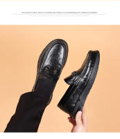 Nuevos zapatos casuales de cuero vacuno de primera capa para hombre, zapatos Doudou transpirables de cuero genuino - details 17