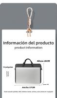 Bolsa interior para tanque, bolsa para computadora de 16 pulgadas, maletín portátil de alta gama con forro de lana gruesa a prueba de golpes, bolsa para computadora portátil. - details 1